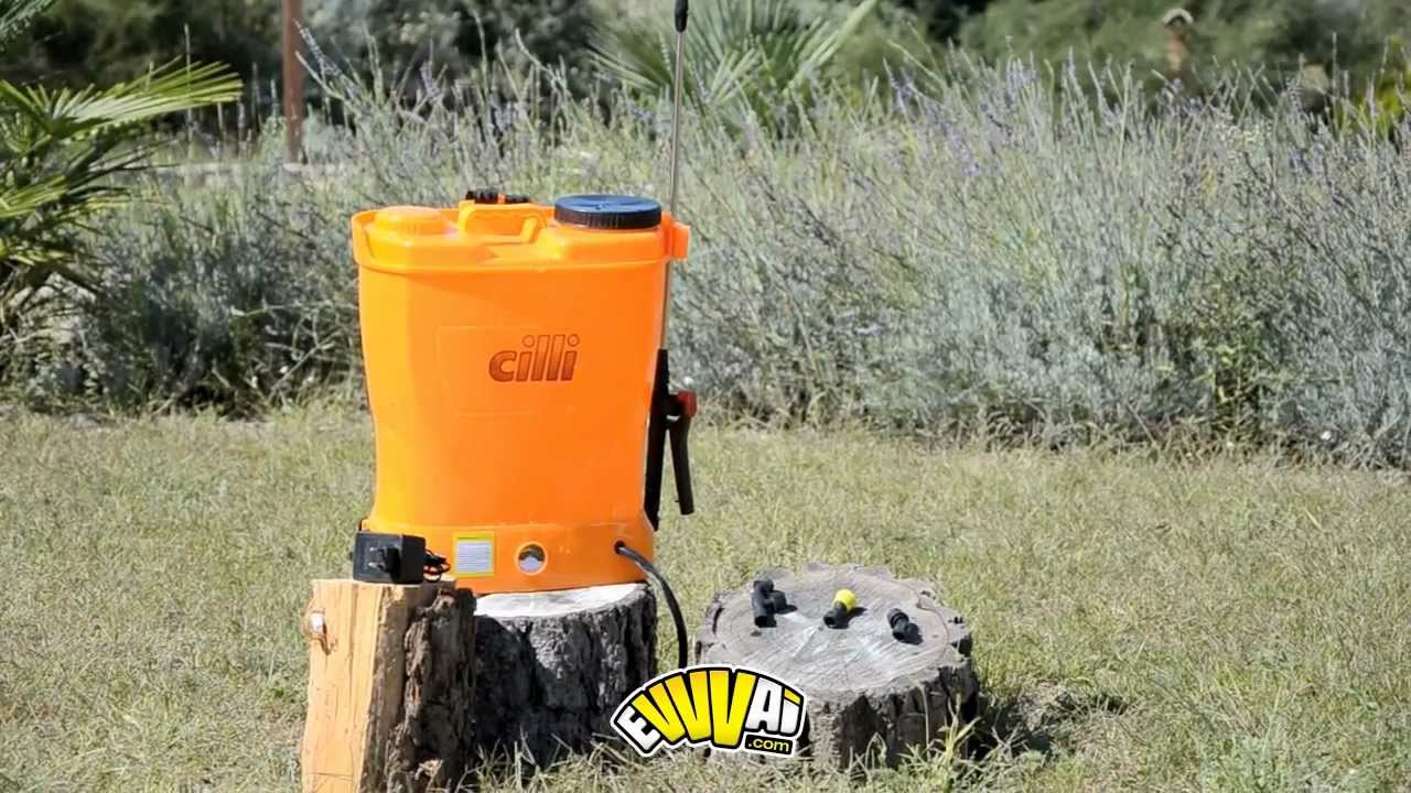 Pompa a Zaino a Batteria Elettrica 16 Lt. a Zaino Irrorazione Trattamenti Orto Vigna evvvai.com