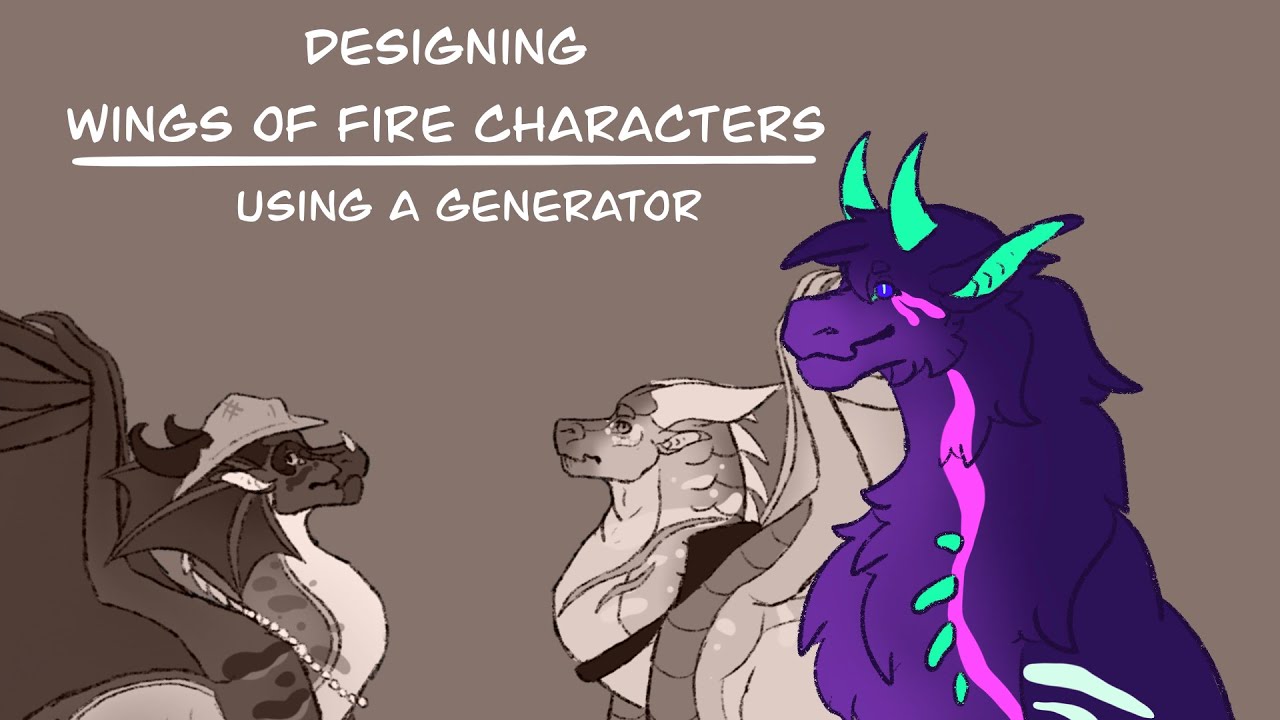 Designing Wings Of Fire Characters With a Generator!