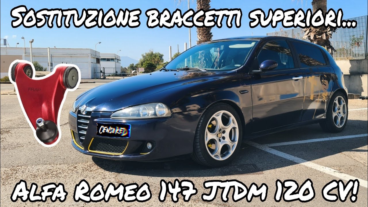 Tutorial | Come montare i braccetti superiori rinforzati della Frap! | Alfa Romeo 147 120 CV JTDm! 😉