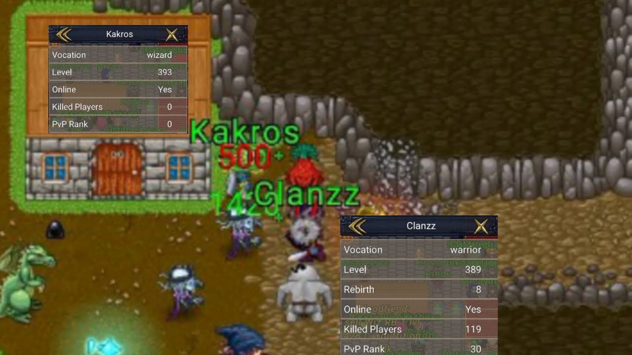 ARENA PVP SOLO VS 2 PLAYER WORLD 100 TibiaME OTME