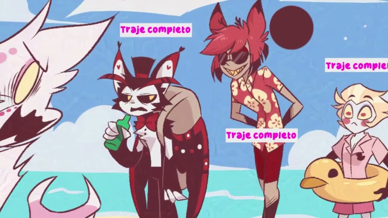 UN DIA DE PLAYA  Cómic Hazbin hotel