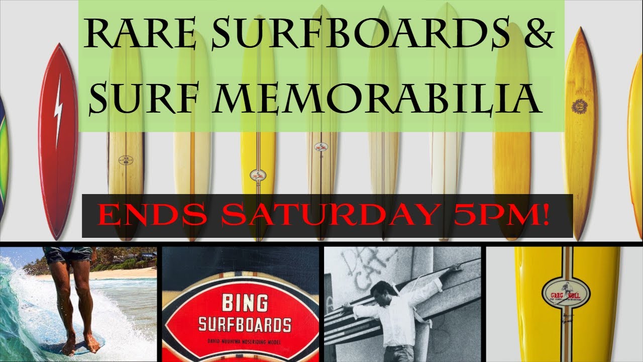 🔥 Vintage Surfboard Auction ENDS Saturday! Don&rsquo;t Miss These RARE SurfBoards!