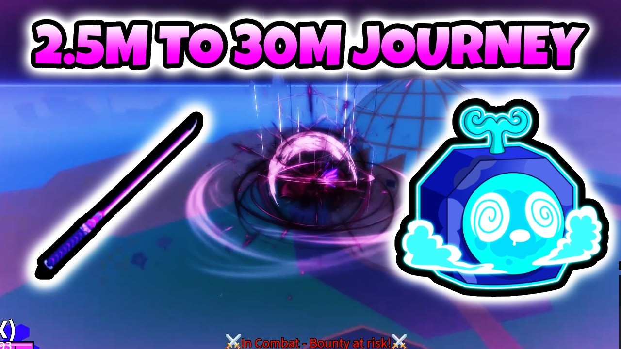 JOURNEY 30 MILLION Bounty in Blox Fruits!! PORTAL AND GRAVITY BLADE
