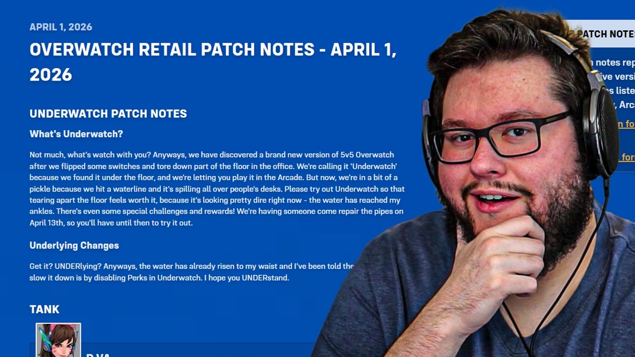 The Overwatch April Fools Patch Notes Are HERE!!