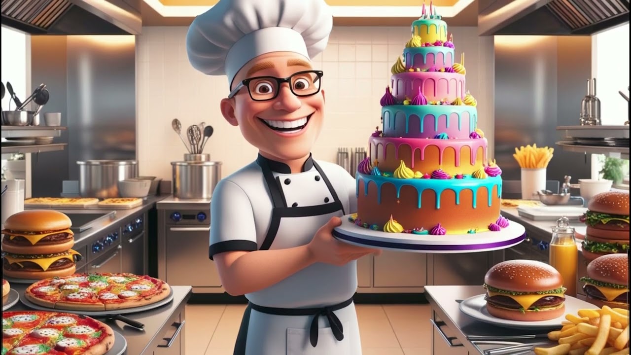 Happy Chef (Yummy, Yummy) 🎂  | Children's Music 🍕