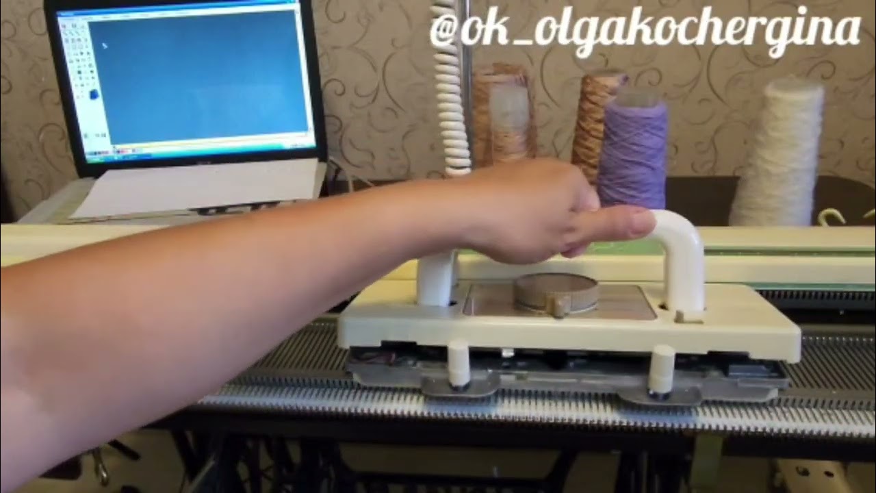 Ажур на электронной вязальной машине Silver Reed с программой KnittStyller 