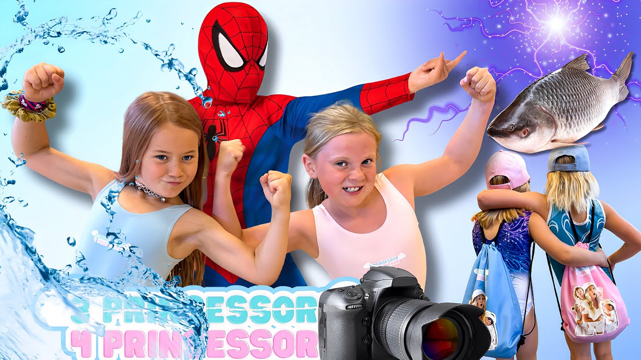Gymnastik, Fulafisken, Spiderman och Tårar👀🤸🏽‍♀️🕷️🎣😭 - 3prinsessor VLOGG