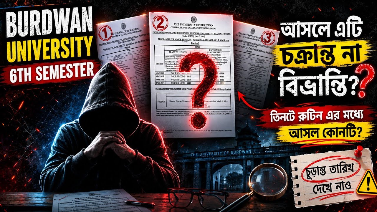এই ভিডিওতে ষষ্ঠ সেমিস্টারের চূড়ান্ত তারিখ বলার আগে, আসলে তোমাদের সঙ্গে হচ্ছেটা কি বুঝে নাও। 🔥🔥🔥🔥🔥🔥🔥