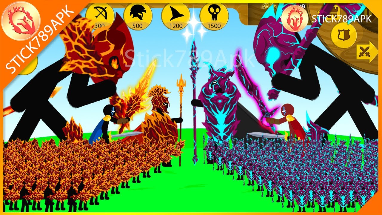 TITAN FINAL BOSS LAVA, XIPHOS VS MEGA GIANT BOSS VAMPIRE XIPHOS | Stick War Legacy Mod | Stick789Apk