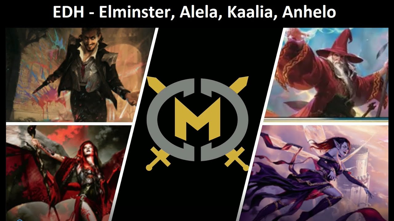 Commander Game - Elminster, Alela, Kaalia, Anhelo - EDH Format