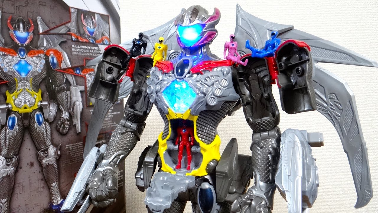 国内正規版 DXメガゾード パワーレンジャー2017 レビュー！LED発光 & 音声発動 ミニフィギュア5体付属 PowerRangers