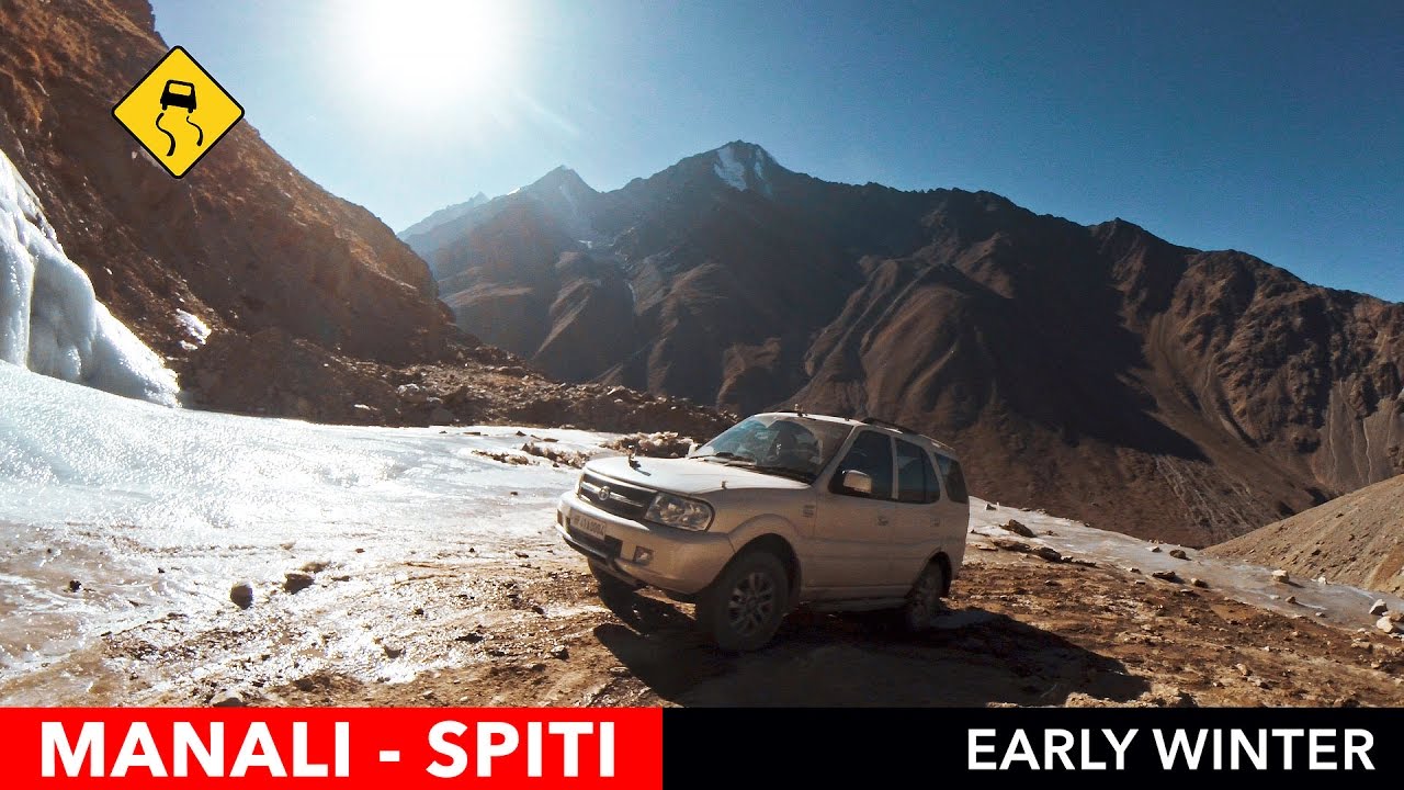 Manali to Spiti - Driving on Ice