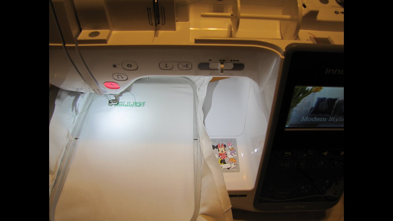 how to embroider on a brother inno-vis ns2750d sewing and embroidery machine