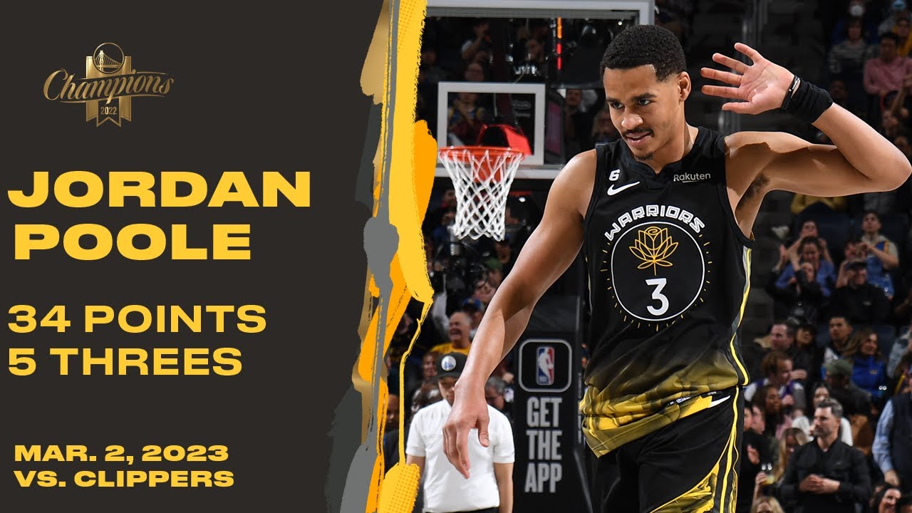 Jordan Poole SIZZLES in Third Quarter vs. Clippers