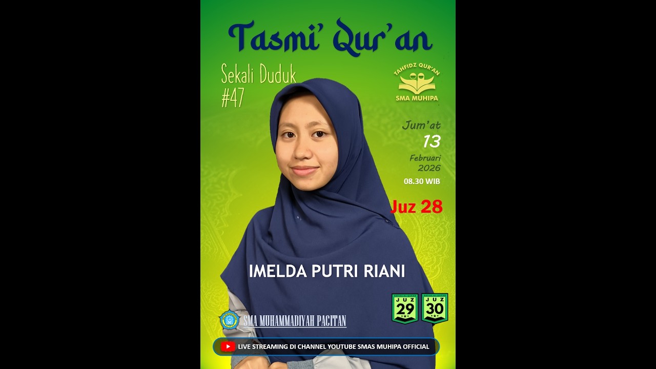 (LIVE) Tasmi' Sekali Duduk #47 Imelda Putri Riani - Juz 28