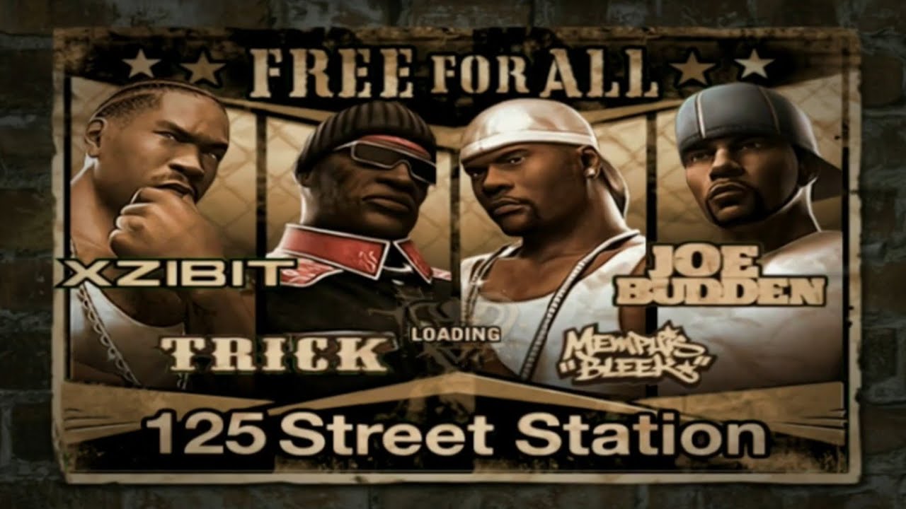 Def Jam Fight For NY | XZIBIT vs TRICK vs MEMPHIS BLEEK vs JOE BUDDEN | HARD! (PS3 1080p)