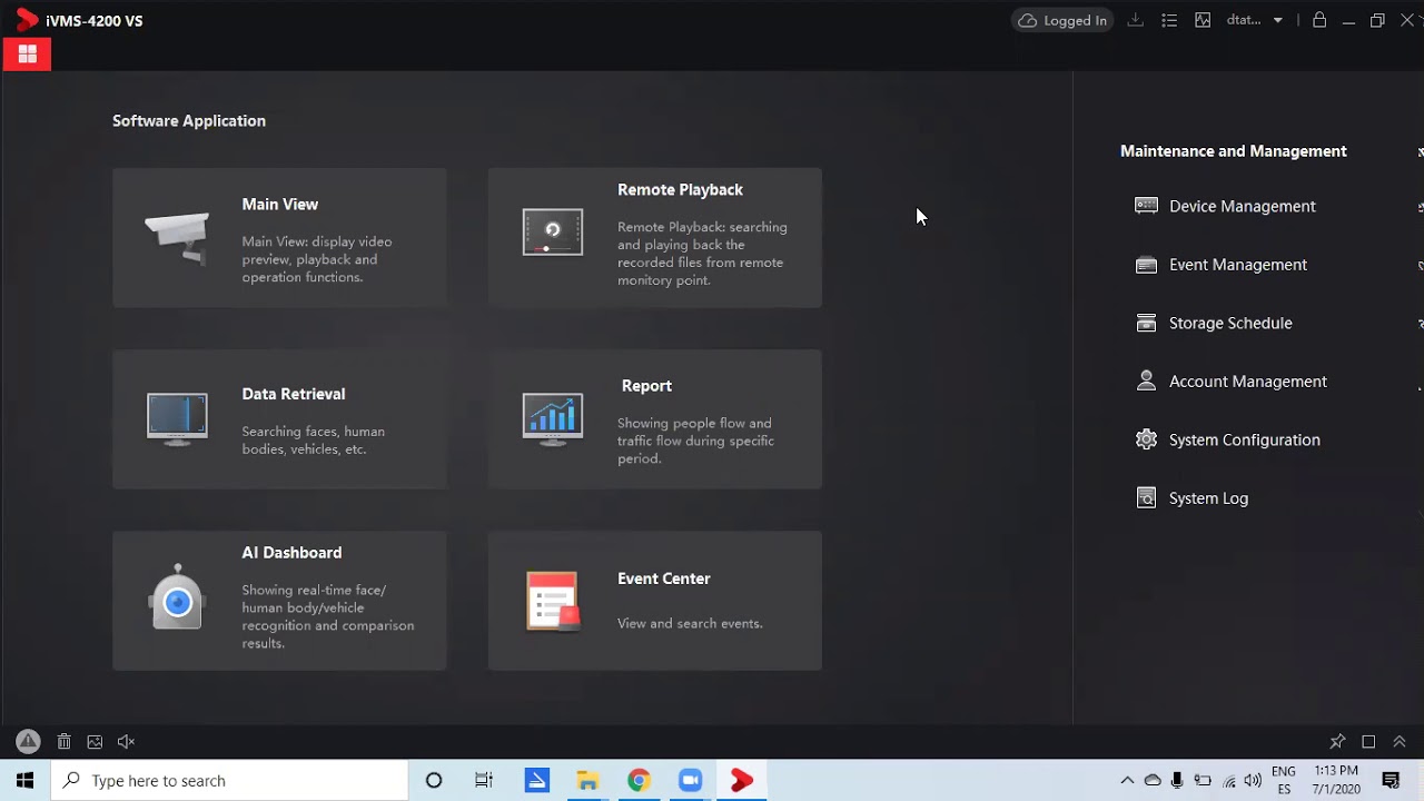 Vista y descarga de grabaciones IVMS 4200 - PC