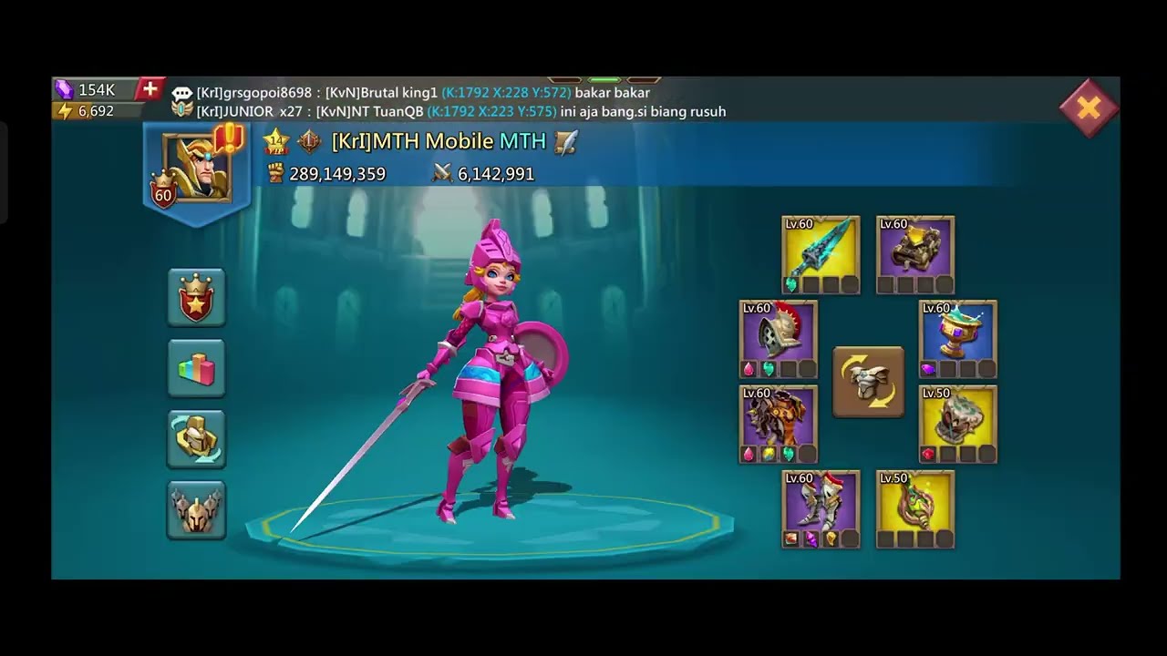 Lords Mobile - KD Muda 1792 War 500k Pasukan