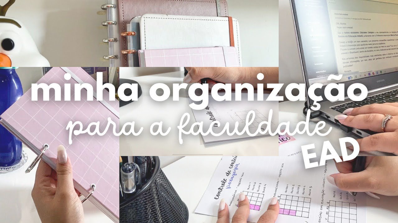 STUDY VLOG | tarde produtiva + a minha organização para as duas faculdades. Psicologia e Pedagogia