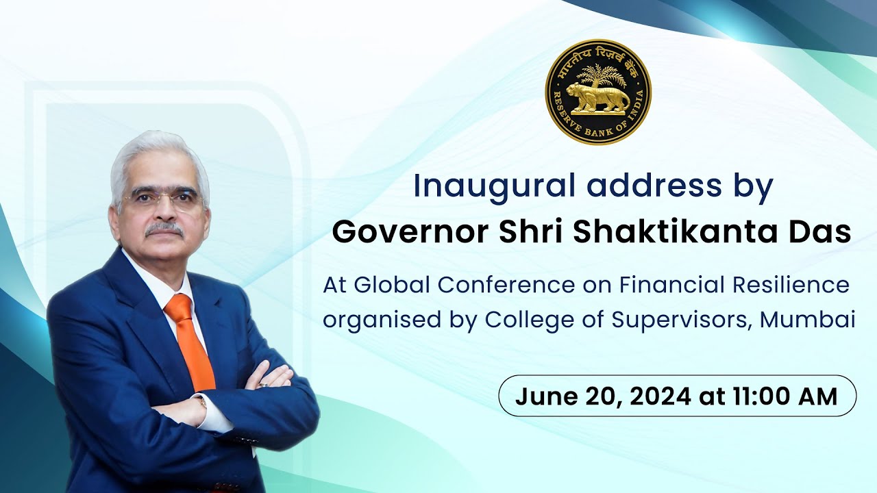 Inaugural address by Shri Shaktikanta Das || 2nd CoS-Global Conference on Financial Resilience