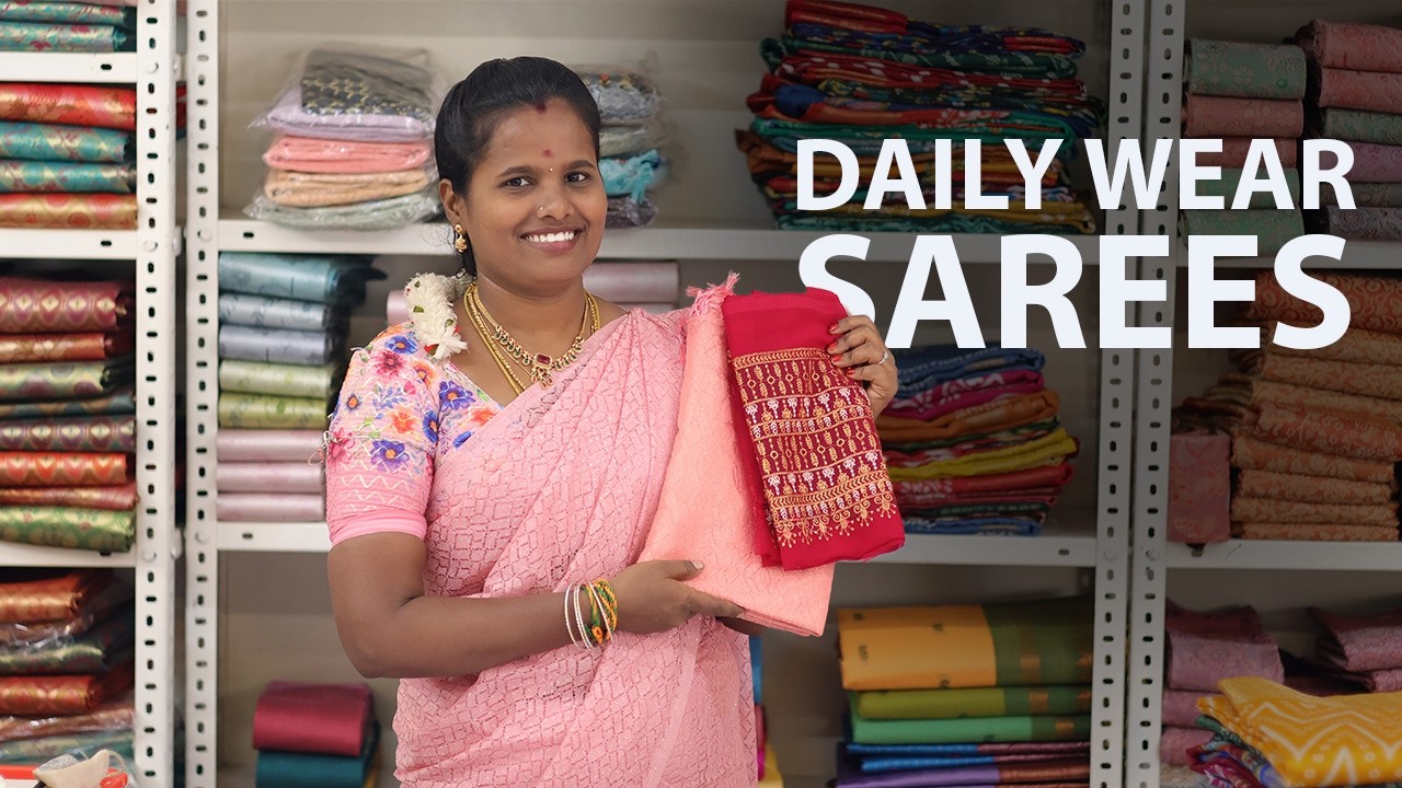 Daily wear sarees collection✨💥 || Nithitex special elampillai sraees || #saree