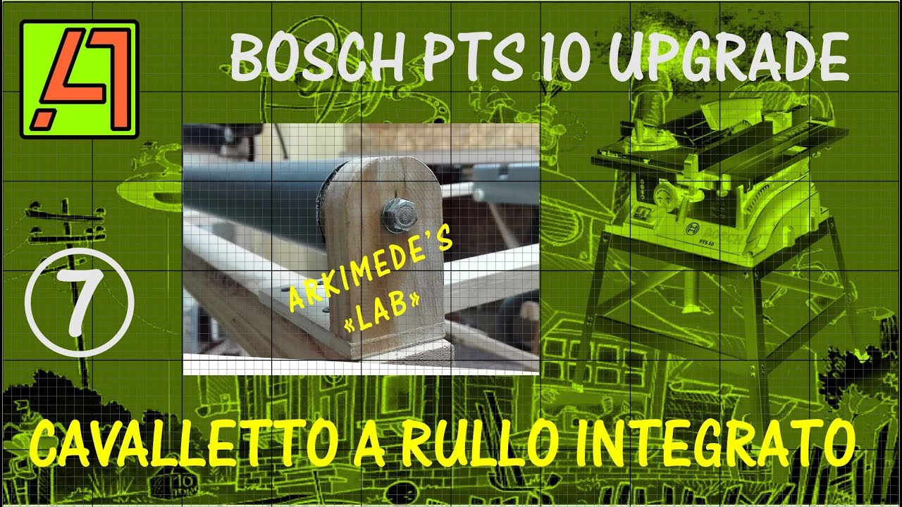 BOSCH PTS10 UPGRADE BY ARKIMEDE - CAVALLETTO A RULLO INTEGRATO