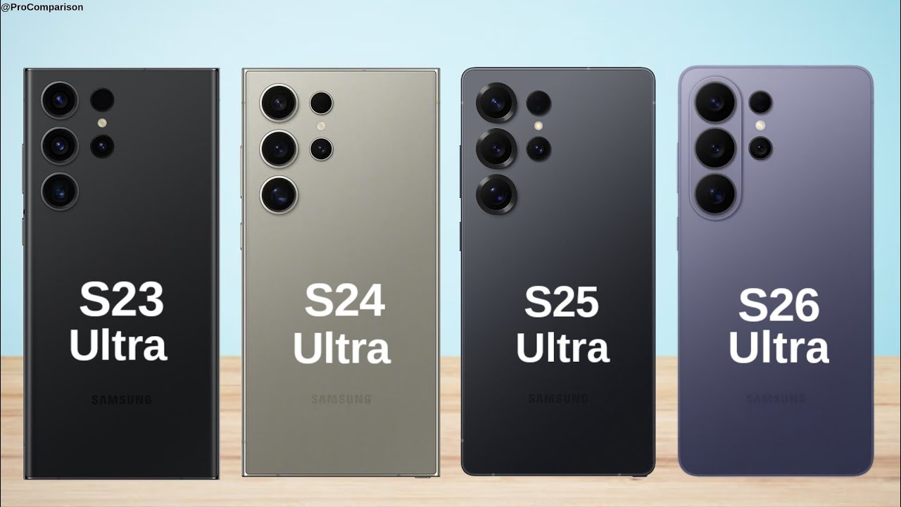 Sansung Galaxy S23 Ultra vs Galaxy S24 Ultra vs Galaxy S25 Ultra vs S26 Ultra || Full Comparison 