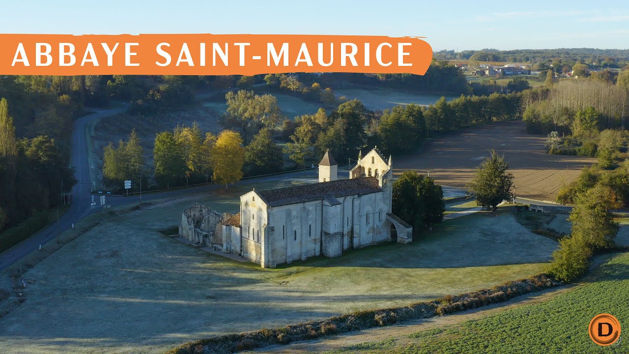 Abbaye Saint-Maurice - Blasimon - Drone - Documentaire Aérien 4k - Aerial Footage 4k