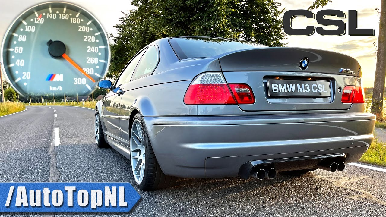 BMW M3 CSL E46 | 0-290 ACCELERATION TOP SPEED & SOUND by AutoTopNL