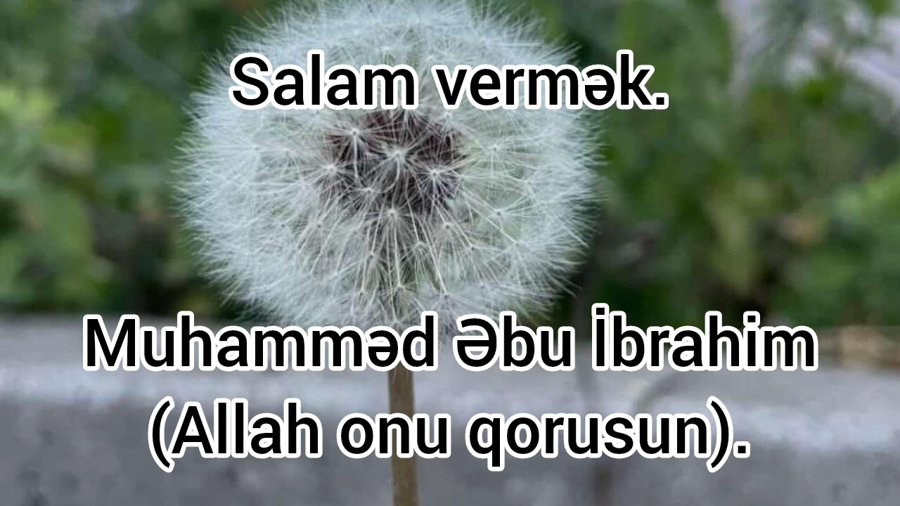 Salam vermək.