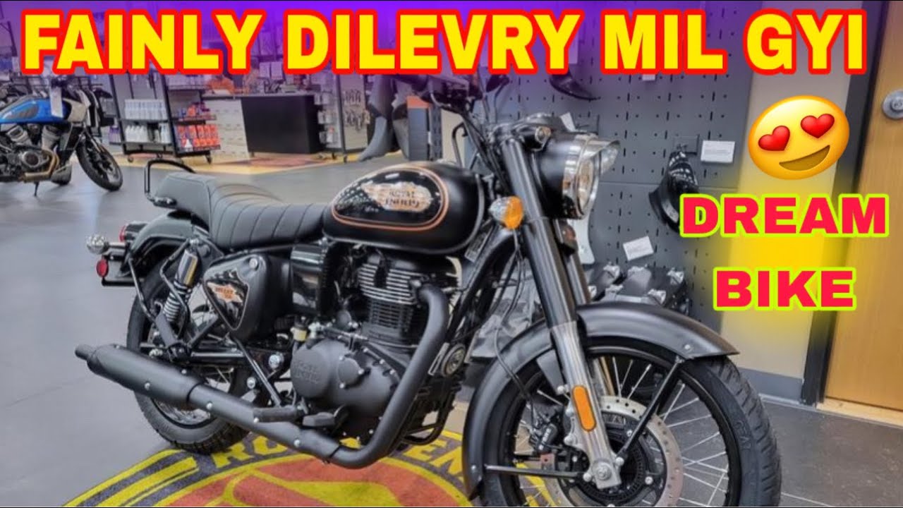 FAINLY || TAKING DILEVRY🥰 ROYAL ENFIELD 350// DREAM BIKE🥰~Tiwari Motors vlog #royalenfield #travel 