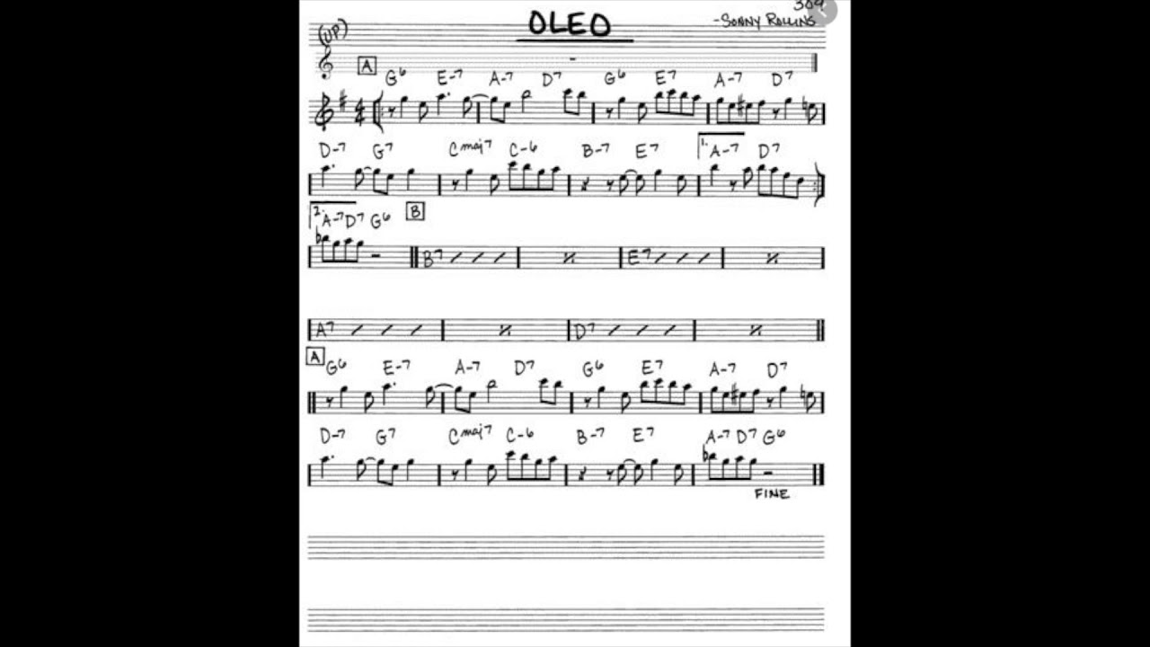Oleo for Alro Saxophone