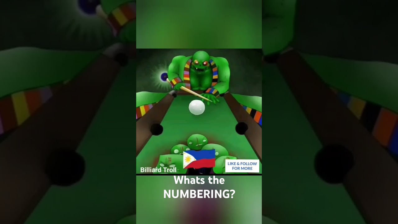 Do you USED a numbering in 2 rail kickshot? #billiards #billiardballs #artisticbilliards