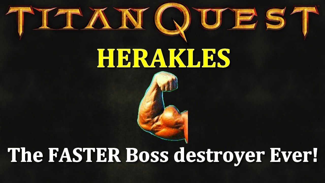 Titan Quest: HERCULES Build vs ALL Bosses of Atlantis!