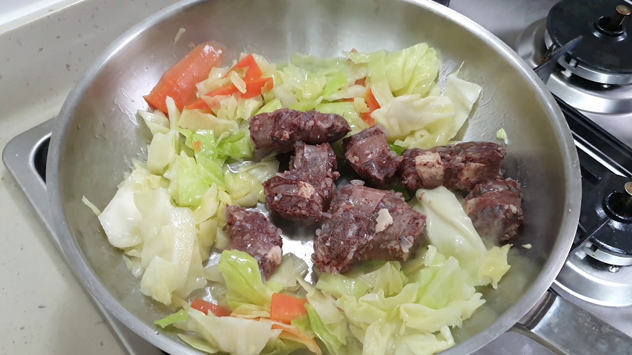 Korean food meal prep, meal kit. Sundae bokkeum