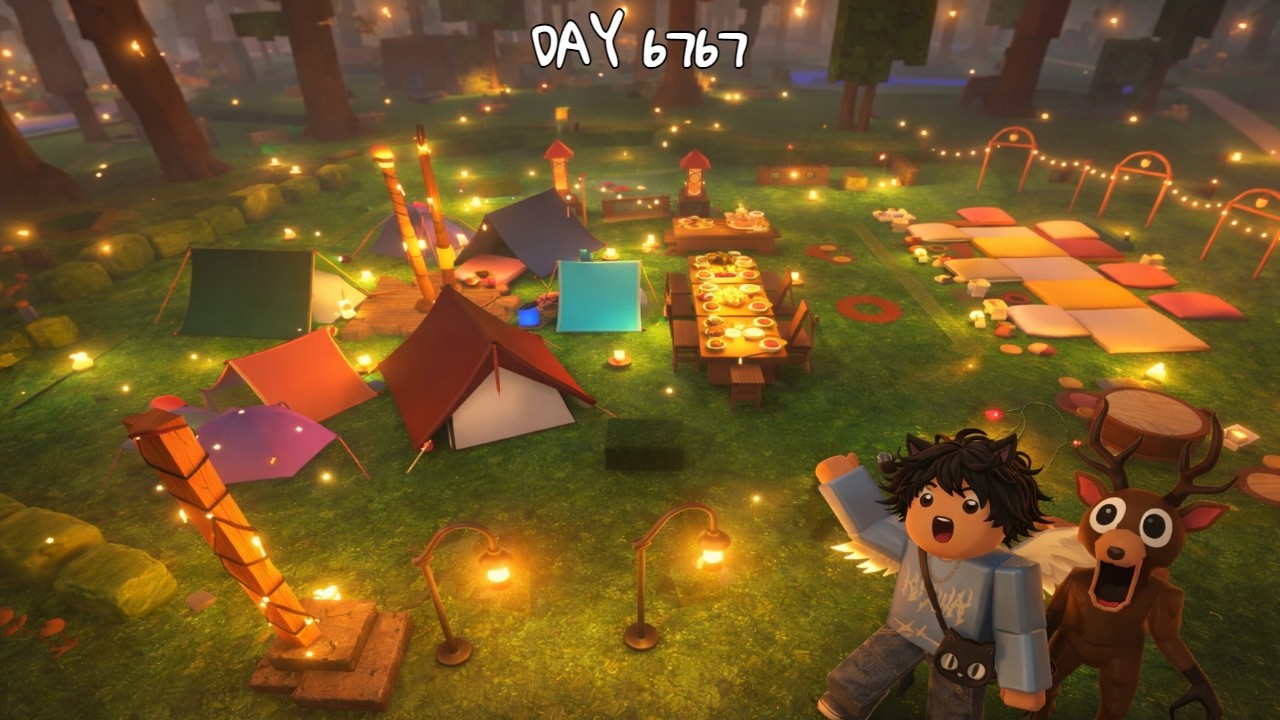 Membuat BASE di KUBURAN | Nights in the Forest Roblox