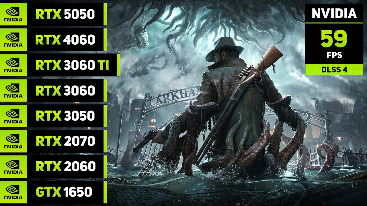 The Sinking City 2 - RTX 5050, 4060, 3060 TI, 3060, 3050, 2070, 2060, GTX 1650
