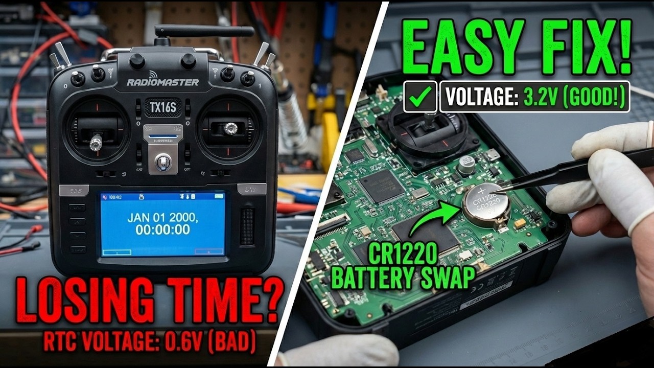 RadioMaster TX16S RTC Battery Replacement Guide 🔋