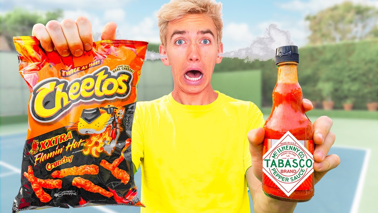 TESTING WORLDS SPICIEST FOODS with BEST FRIEND TWIN! (Mystery Neighbor STOLE Sharer Fam Website)