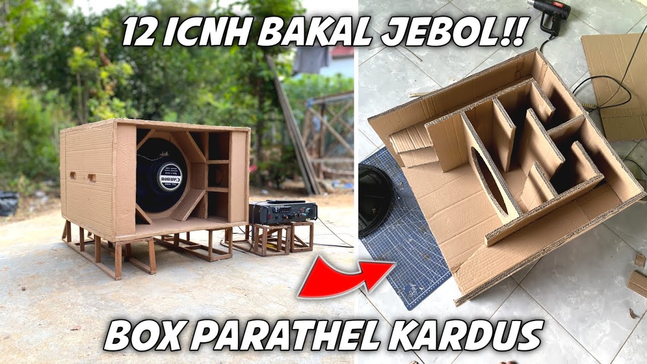 BOX PARATHEL KARDUS PAKEK 12 INCH ‼️ apakah bakal jebol || Sound miniatur