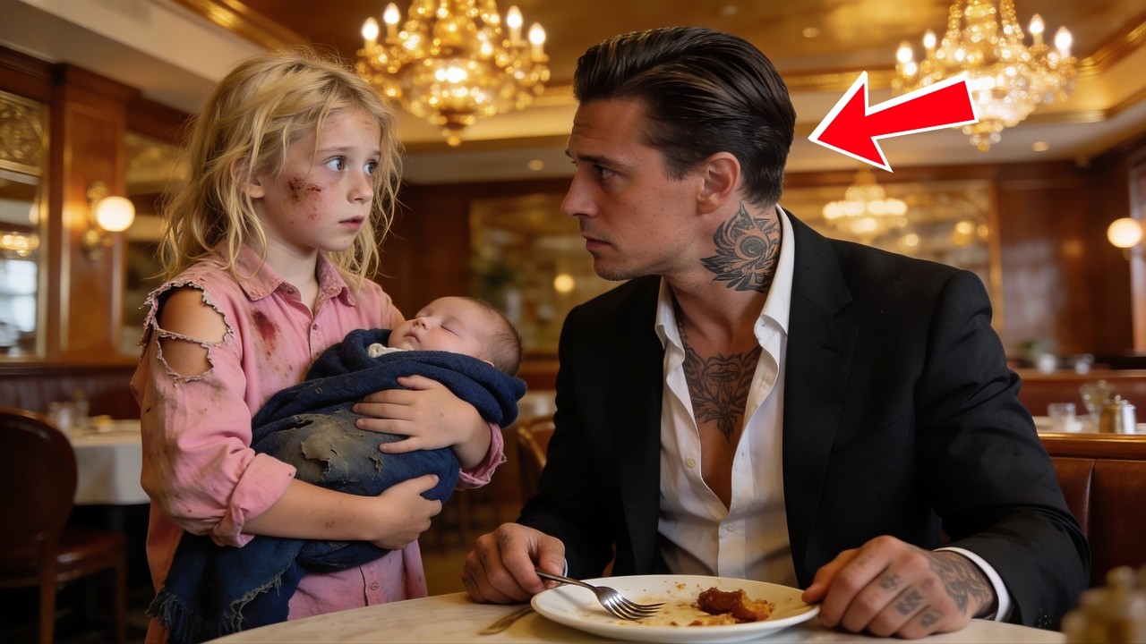 “Sir, Can We Eat the Leftovers?” — A Little Girl Asks a Mafia Boss Without Knowing