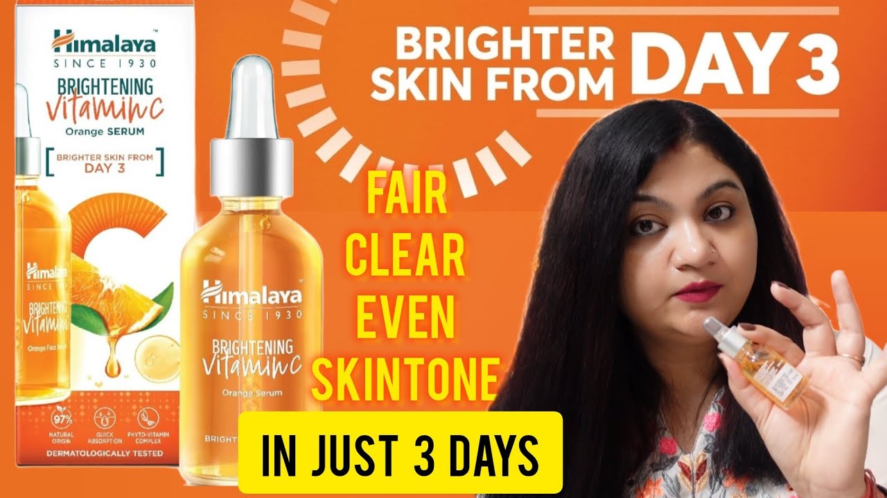 Himalaya Brightening Vitamin C Serum For Fairness #skincare #beauty #review #amazonfinds #clearskin