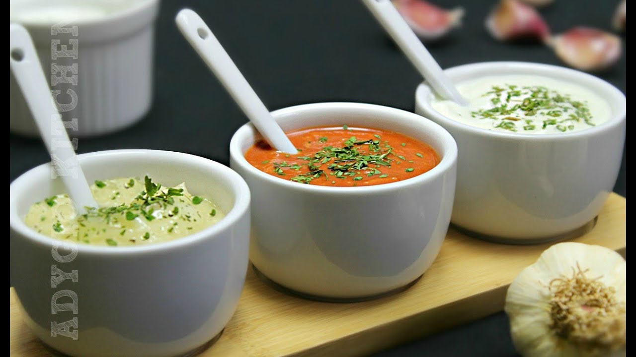 Mujdei de usturoi in 3 variante | Adygio Kitchen