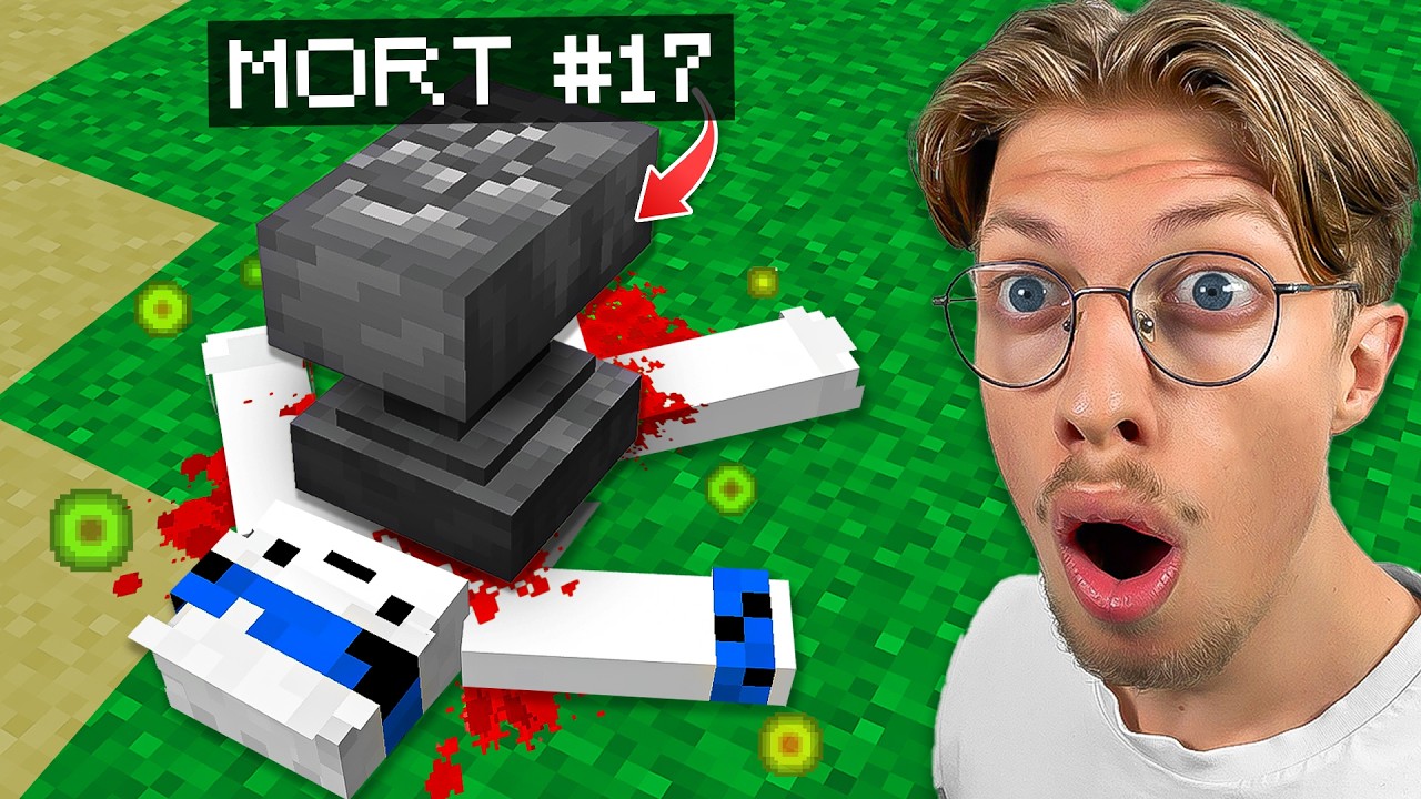J'ai tenté de Mourir de 100 Façons dans Minecraft !