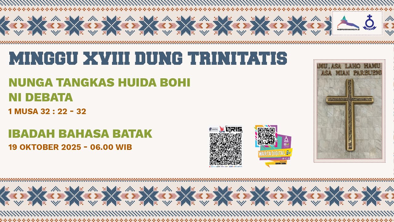 IBADAH BAHASA BATAK 06.00 - 19 OKTOBER 2025