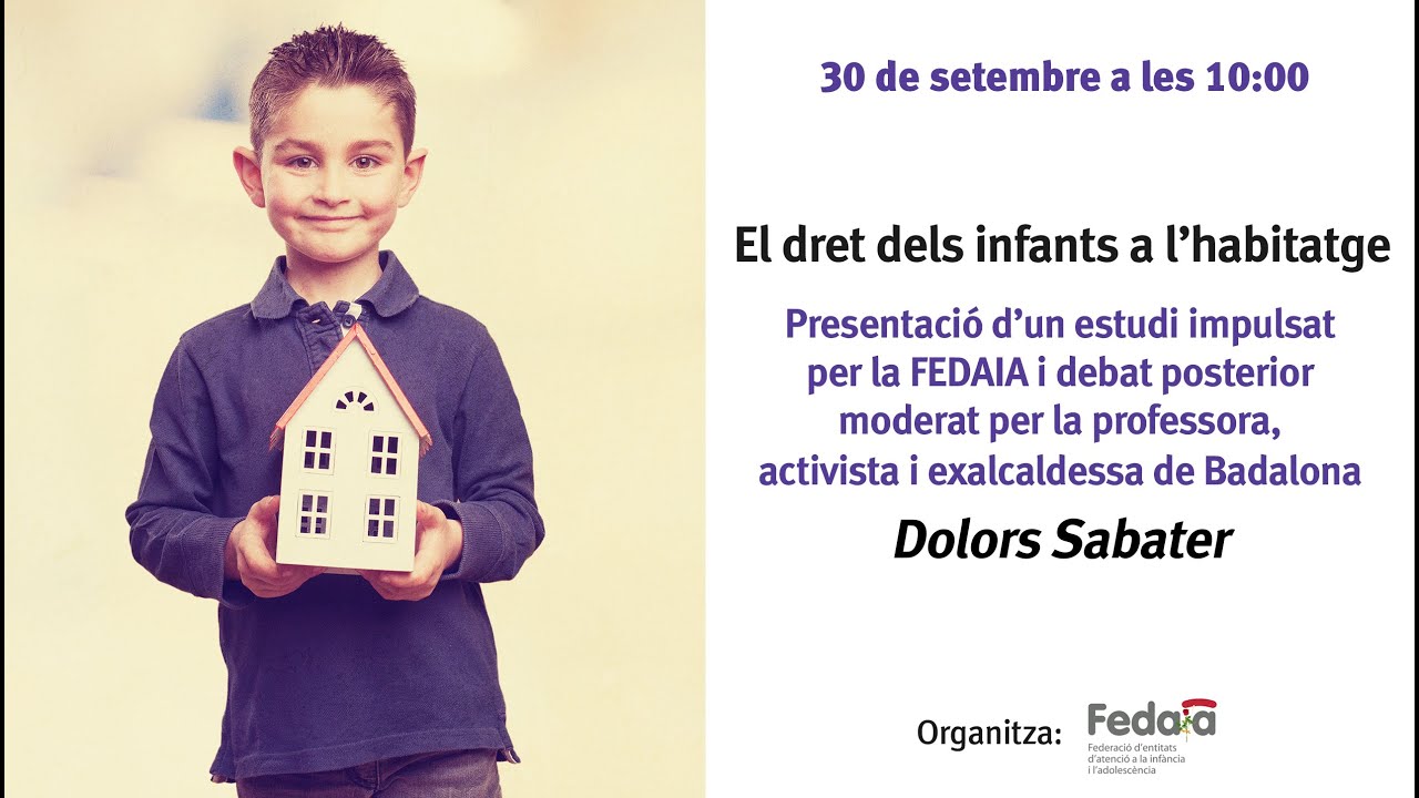 Presentació informe sobre el dret dels infants a l’habitatge