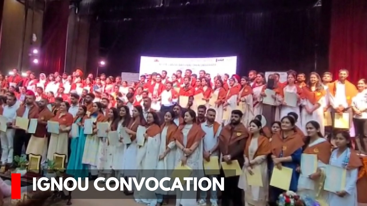 IGNOU Holds 39th Convocation, 2 Girl Students From Jammu Receive Gold Medal