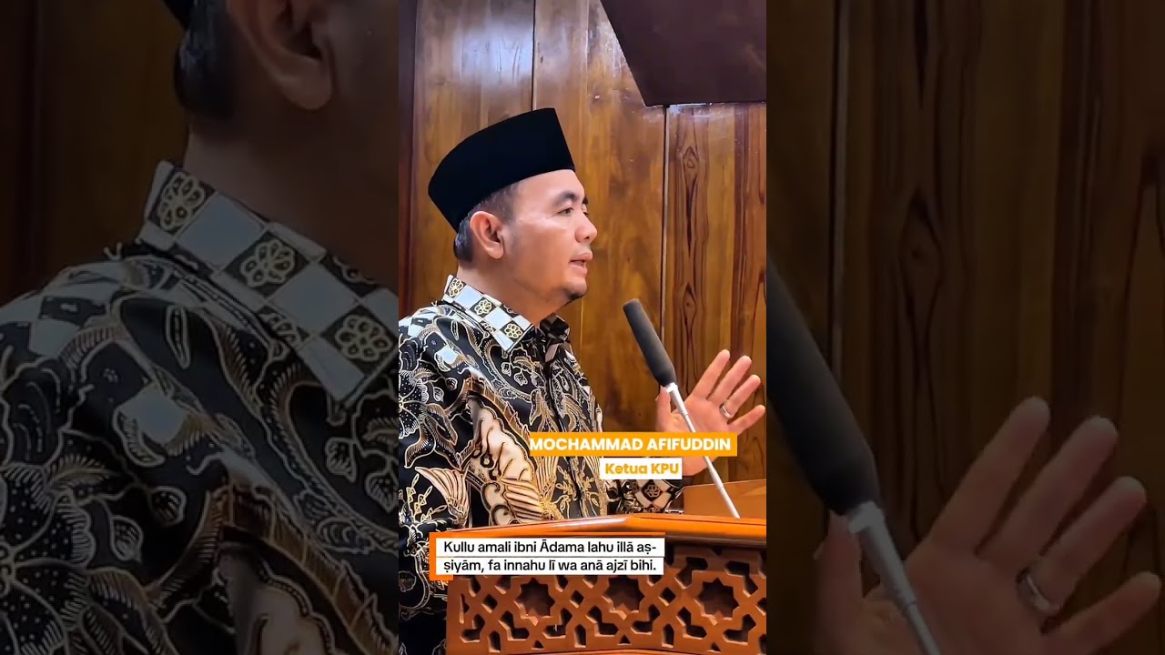 Ketua KPU Mochammad Afifuddin mengisi Kajian Ramadan di Masjid Nuruttaqwa KPU
