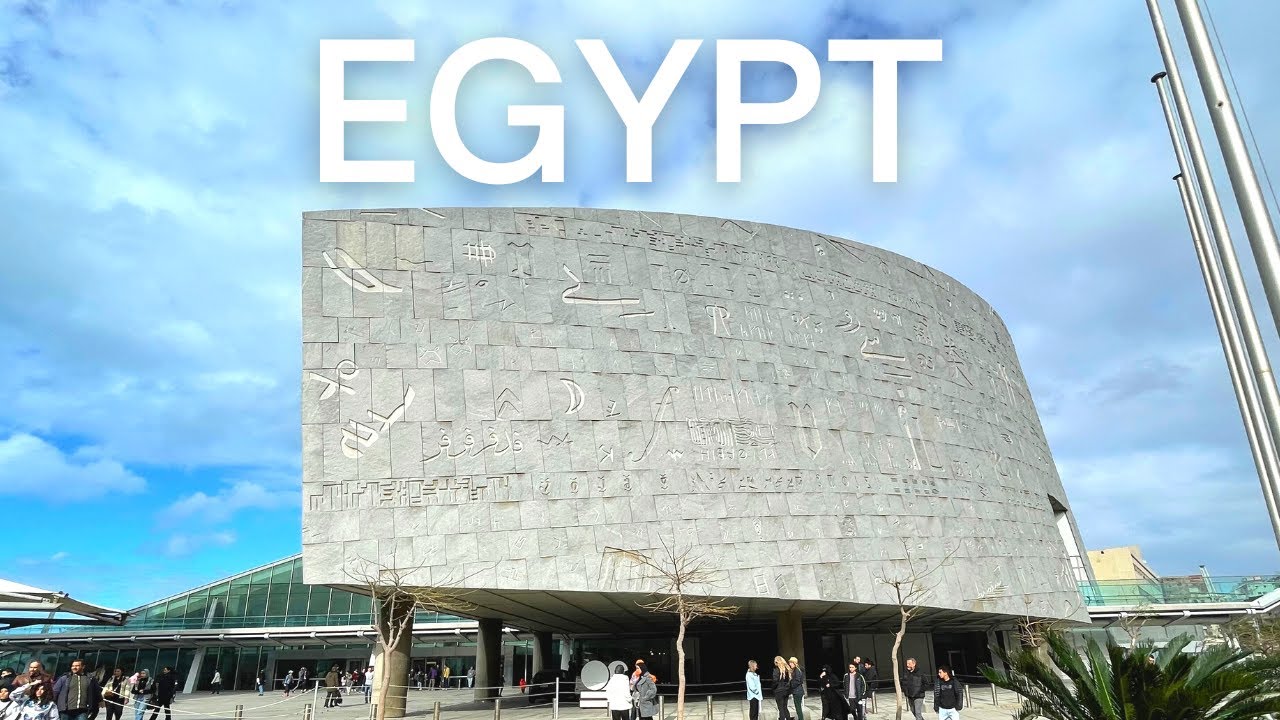 Bibliotheca Alexandrina Library Walking Tour 4K Video | Travel Vlog Cairo, Egypt 🇪🇬