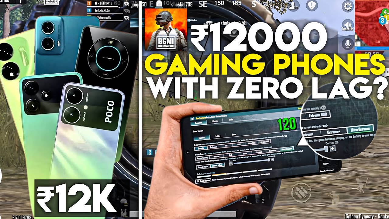No Lag, No Heat! ₹12K Gaming Phones Tested in 2025 | Best Budget Phones for BGMI Under ₹12K in 2025🔥